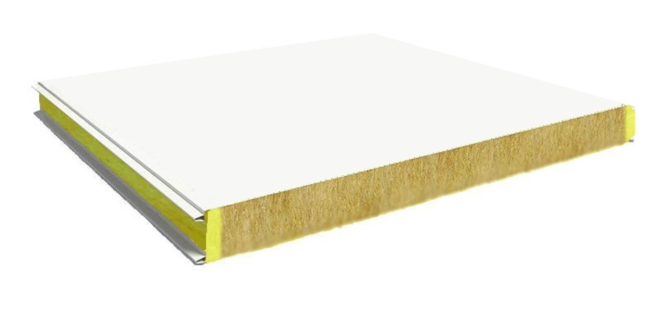 Panel Sandwich Cortafuego Lana de Roca (MRW) | (MOQ: 500m²)