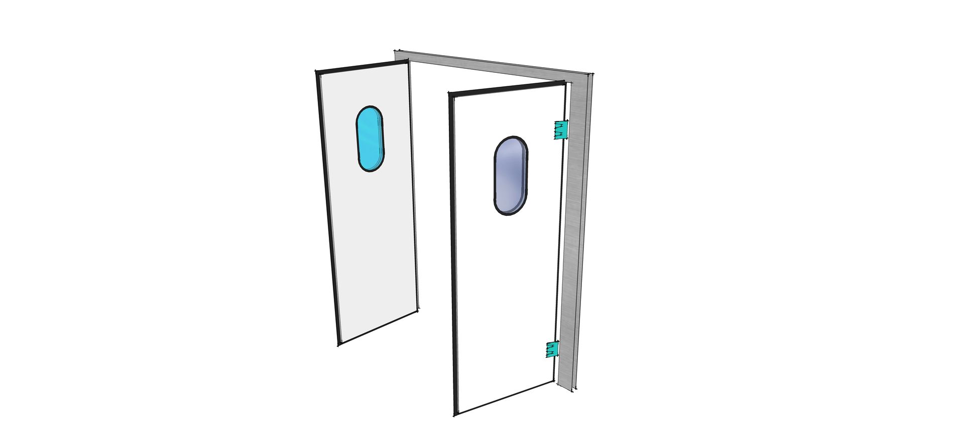 Puerta Vaivén Doble Ala D550