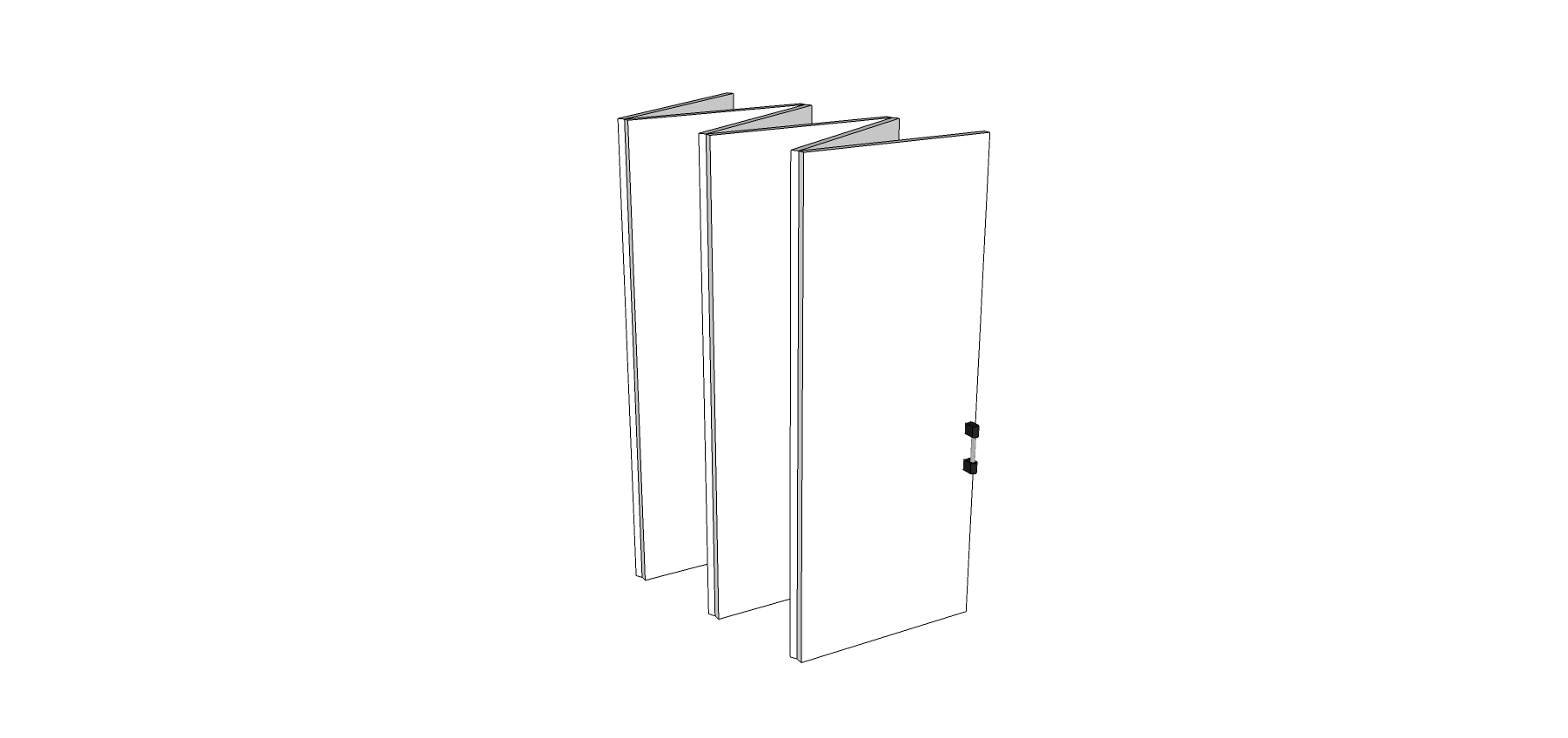 Puerta Plegable tipo Acordeón detalle